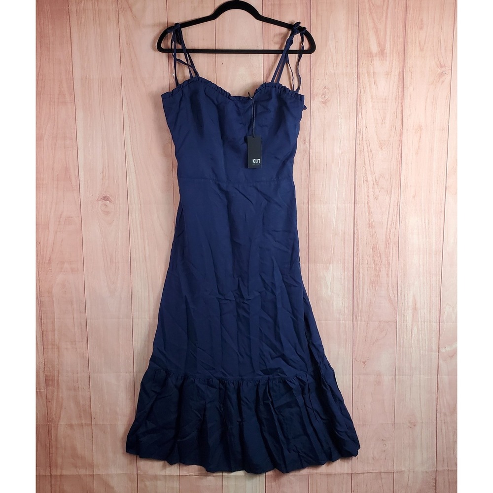 Kut From The Kloth Dress Womens Sz S Meriah Floral Fit & Flare Sleeveless NEW